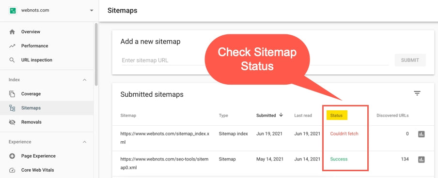 sitemap fixer